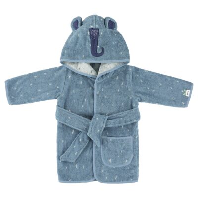 Personalised Trixie Baby Elephant bathrobe Bath Time