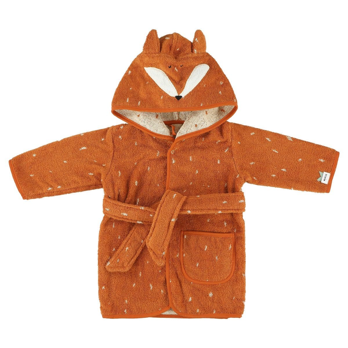 Personalised Trixie Fox bathrobe Bath Time 2