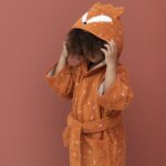 Personalised Trixie Fox bathrobe Bath Time 4