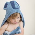 Personalised Trixie Elephant hooded baby towel Bath Time 4