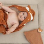 Personalised Trixie Fox hooded baby towel Birthday Gifts 4