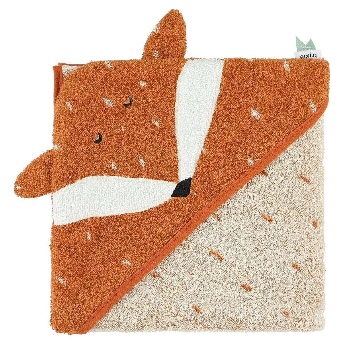 Personalised Trixie Fox hooded baby towel Birthday Gifts 2
