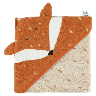 Personalised Trixie Fox hooded baby towel Birthday Gifts