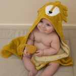 Personalised Trixie Lion hooded baby towel Bath Time 5