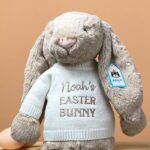 Personalised Jellycat large bashful beige Easter bunny soft toy Easter Gifts 4