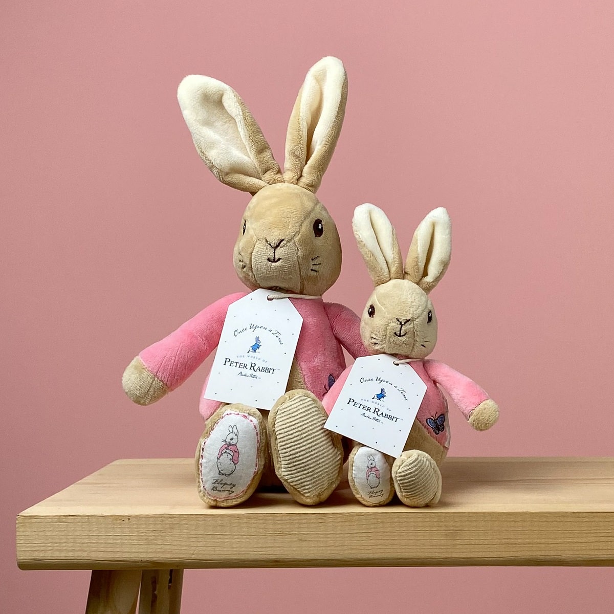 Flopsy Bunny soft toy rattle and The tale of the Flopsy Bunnies