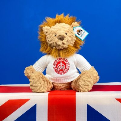 King Charles III Coronation 2023 collectable Jellycat fuddlewuddle lion Personalised Soft Toys 3