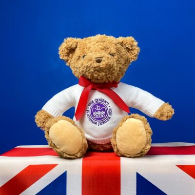 Queen Elizabeth II platinum jubilee 2022 collectable large teddy bear Personalised Soft Toys 2