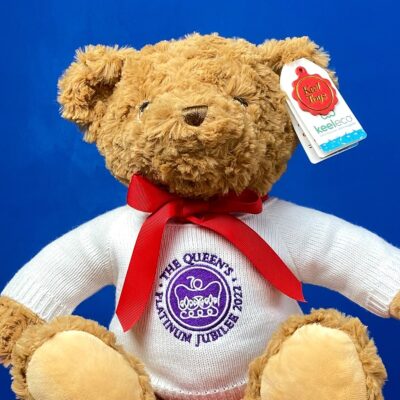 Queen Elizabeth II platinum jubilee 2022 collectable large teddy bear Personalised Soft Toys 2