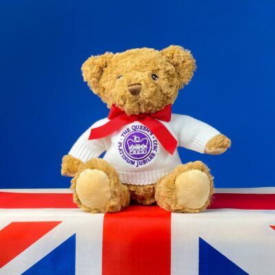 Queen Elizabeth II platinum jubilee 2022 collectable small teddy bear Personalised Soft Toys 2