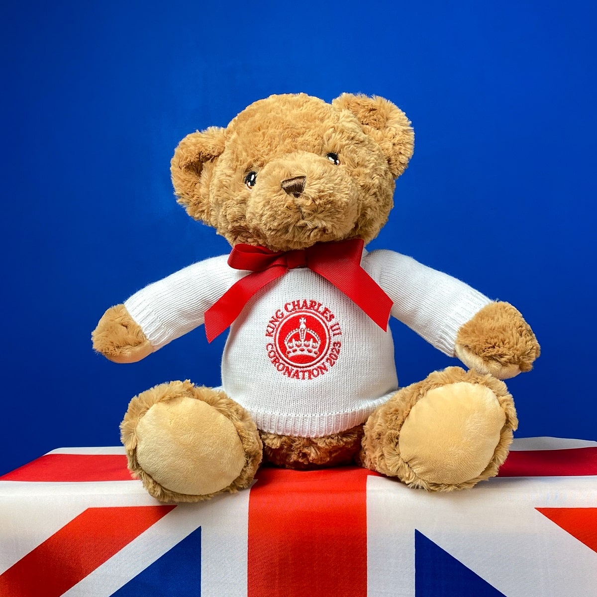 king charles coronation large teddy bear