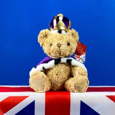 King Charles III Coronation 2023 collectable Keel King Bear Personalised Baby Gift Offers and Sale