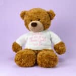 Personalised page boy Aurora brown bonnie bear large teddy Wedding Gifts 4