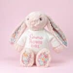 Flower girl personalised Jellycat medium blush pink blossom bunny soft toy Wedding Gifts 4
