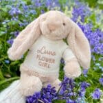 Flower girl personalised Jellycat medium bashful luxe bunny willow Jellycat 5