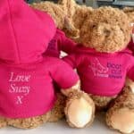 Boot Out Breast Cancer charity keeleco recycled large teddy bear Personalised Soft Toys 8