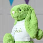 Personalised Jellycat apple bashful bunny soft toy Baby Shower Gifts 5