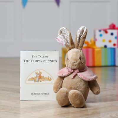 Flopsy Bunny signature collection soft toy and The tale of the Flopsy Bunnies book Birthday Gifts