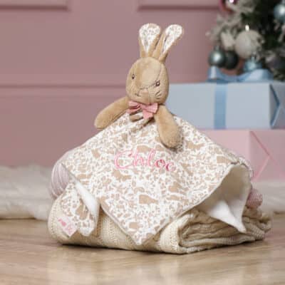 Flopsy Bunny signature collection personalised baby comfort blanket Birthday Gifts 2