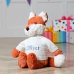 Personalised Jellycat bashful fox cub soft toy Birthday Gifts 6