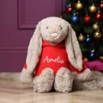 Personalised Jellycat HUGE bashful bunny soft toy with hoodie Baby Shower Gifts 5