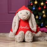 Personalised Jellycat HUGE bashful bunny soft toy with hoodie Baby Shower Gifts 3