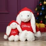 Personalised Jellycat medium bashful bunny soft toy with hoodie Christmas Gifts 6