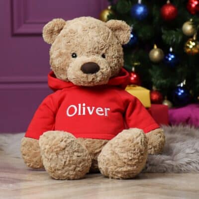 Personalised Jellycat bumbly bear LARGE teddy with hoodie Personalised Soft Toys 2
