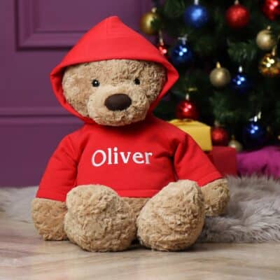 Personalised Jellycat bumbly bear LARGE teddy with hoodie Personalised Soft Toys