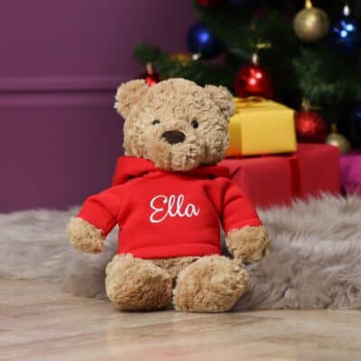 Personalised Jellycat bumbly bear small teddy with hoodie Baby Shower Gifts