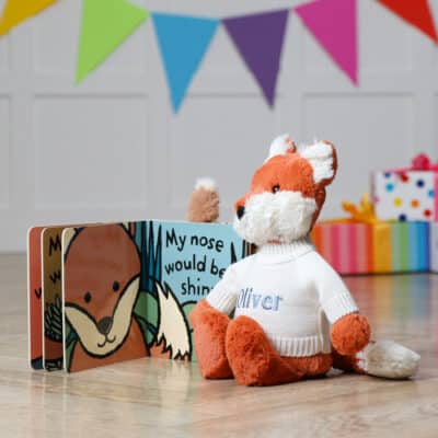 Personalised Jellycat bashful fox cub and If I were a fox book Book & Soft Toy Gift Sets 3