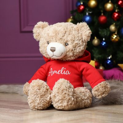 Personalised keeleco bramble recycled extra large teddy bear with hoodie Birthday Gifts 2