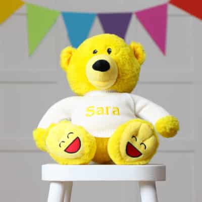 Personalised Mood Bear – Large Happy Bear with jumper Christmas Gifts