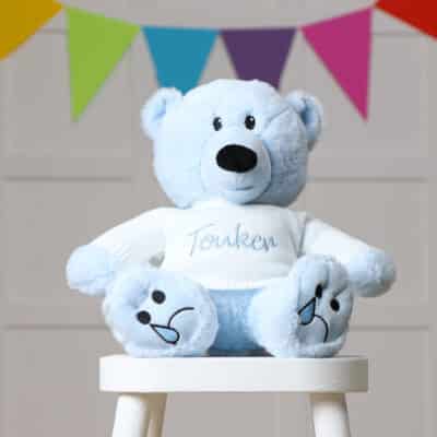 Personalised Mood Bear – Large Sad Bear with jumper Personalised Soft Toys