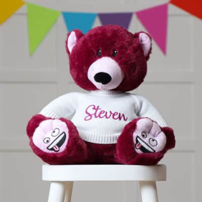 Personalised Mood Bear – Large Silly Bear with jumper Christmas Gifts 2