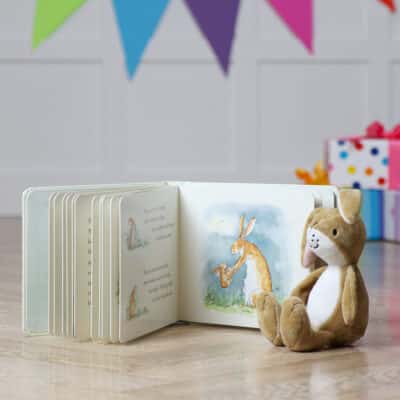 Nutbrown hare soft toy and Guess How Much I Love You board book Personalised Baby Gift Offers and Sale 2