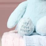 Personalised My First Steiff cuddly friends teddy bear blue soft toy Baby Shower Gifts 5
