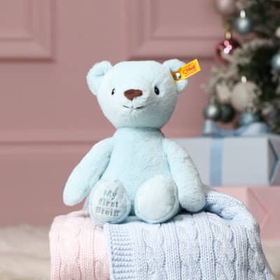 My First Steiff cuddly friends teddy bear blue soft toy Christmas Gifts