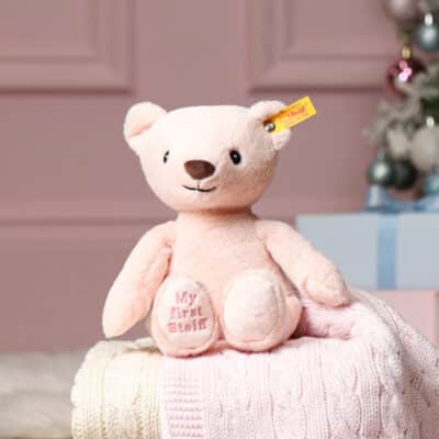 My First Steiff cuddly friends teddy bear pink soft toy Christmas Gifts