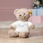 Personalised Steiff honey teddy bear medium soft toy Baby Shower Gifts 4
