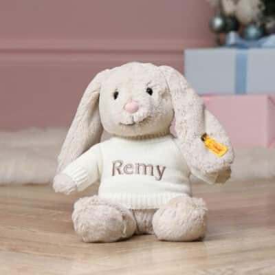 Personalised Steiff hoppie rabbit medium soft toy Christmas Gifts