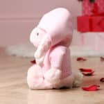 Valentines personalised Jellycat medium pink bashful bunny soft toy with hoodie Jellycat 5