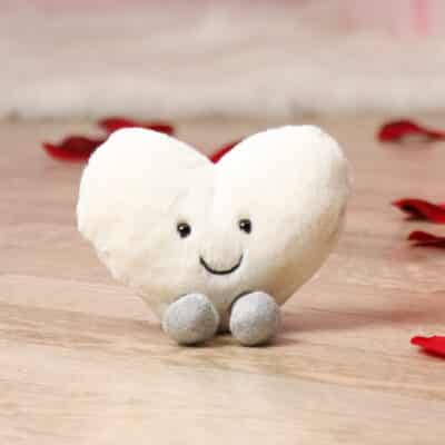 Valentines Jellycat amuseable cream heart soft toy Jellycat 3
