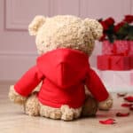 Valentines personalised keeleco bramble recycled large teddy bear with hoodie Keel Toys 5