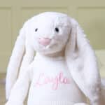 Personalised Jellycat large cream bashful bunny soft toy Baby Shower Gifts 4