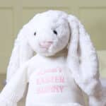Personalised Jellycat large bashful cream Easter bunny soft toy Easter Gifts 6