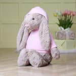 Personalised Jellycat HUGE bashful beige bunny soft toy with pastel hoodie Baby Shower Gifts 6