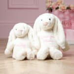 Personalised Jellycat cream bashful bunny soft toy with Mother’s Day jumper Mother's Day Gifts 3