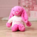 Personalised Jellycat pink bashful bunny soft toy with Mother’s Day jumper Mother's Day Gifts 4