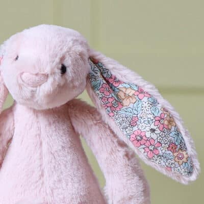 Jellycat blush pink blossom bunny small soft toy Personalised Bunnies 2